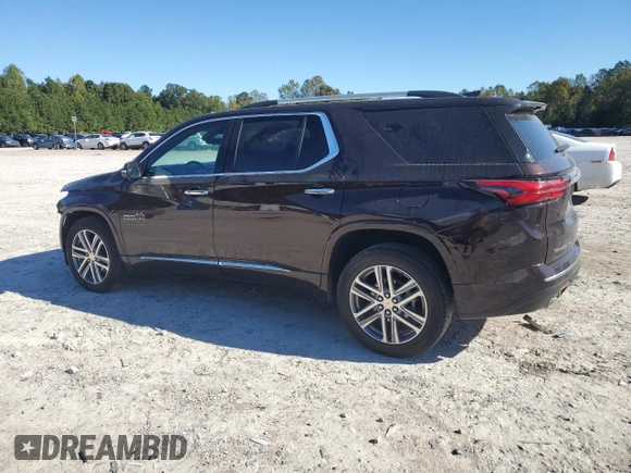 2022 Chevrolet Traverse High Country with VIN 1GNEVNKW0NJ179705, listed as a Copart auction lot 76338034 with 31,206 mi miles and Salvage title. Bid and sale history available at DreamBid. Image 2.