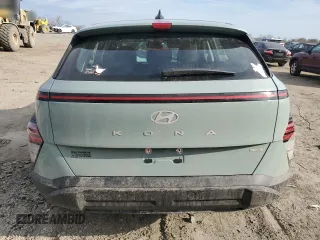 2025 Hyundai Kona SE with VIN KM8HACAB0SU193825, listed as a Copart auction lot 47558805 with 0 mi miles and Salvage Title. Bid and sale history available at carsss.com. Image 6.