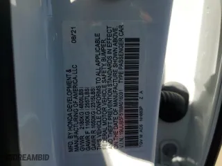 2021 Acura TLX w/A-Spec Package with VIN 19UUB5F51MA016091, listed as a Copart auction lot 63460954 with 50,108 mi miles and Salvage Title. Bid and sale history available at carsss.com. Image 14.