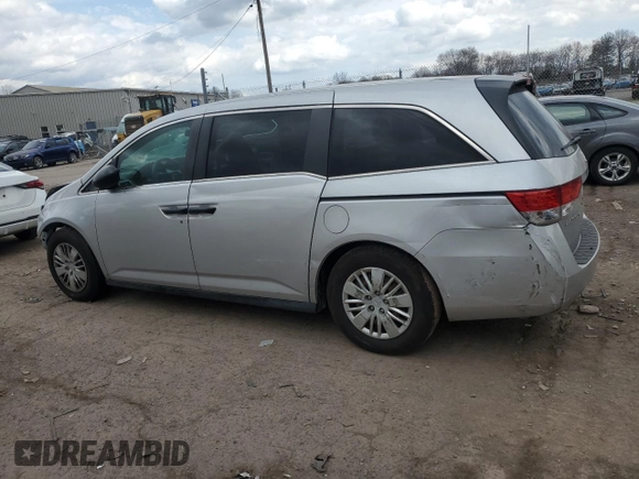 2014 Honda Odyssey LX с VIN 5FNRL5H26EB038147, выставлен на аукционе Copart как лот 50993035 с пробегом Не указан миль и Списание • Salvage title. История ставок и продаж доступна на DreamBid. Изображение 2.