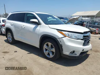 2016 Toyota Highlander Limited with VIN 5TDDKRFH8GS329274, listed as a IAAI auction lot 42551665 with 93,293 mi miles and . Bid and sale history available at DreamBid. Image 1.