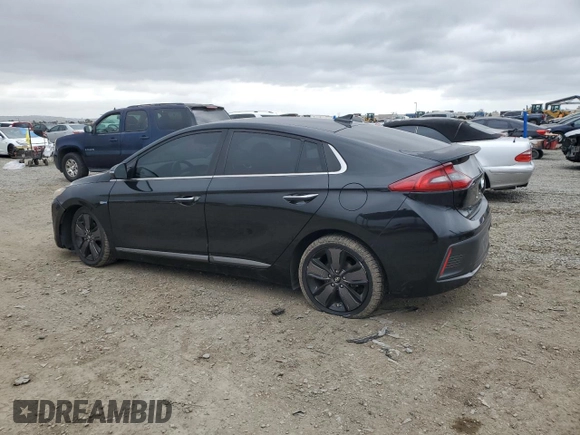 2017 Hyundai Ioniq Limited with VIN KMHC85LC4HU036119, listed as a Copart auction lot 55686595 with 326,888 mi miles and Salvage title. Bid and sale history available at DreamBid. Image 2.