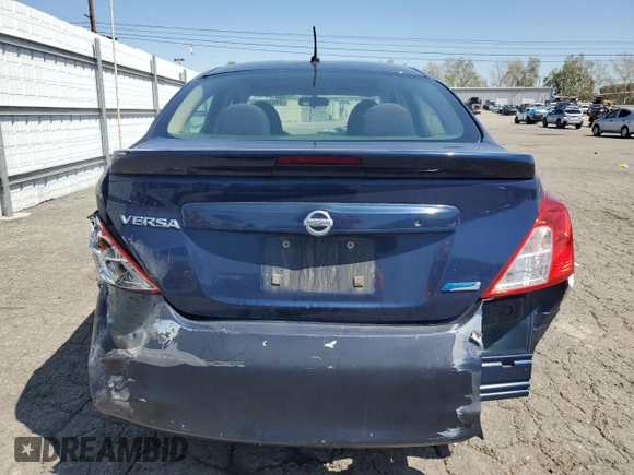 2014 Nissan Versa SV with VIN 3N1CN7AP8EL825218, listed as a Copart auction lot 49835355 with 156,744 mi miles and Salvage Title. Bid and sale history available at carsss.com. Image 6.