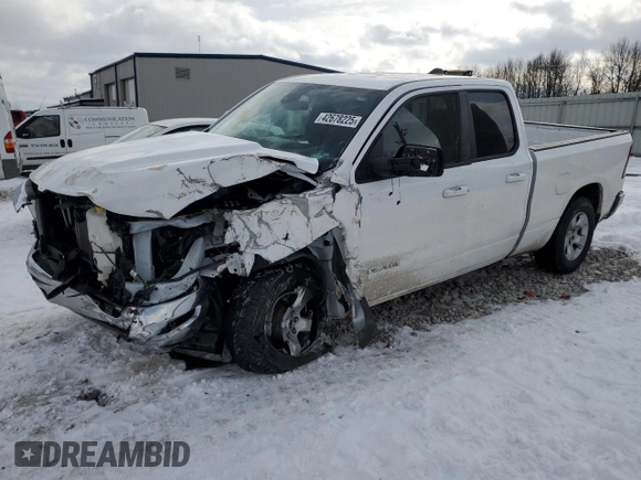 2021 Ram 1500 Big Horn with VIN 1C6SRFBT5MN786712, listed as a Copart auction lot 42678225 with 0 mi miles and Clean Title. Bid and sale history available at carsss.com. Image 1.