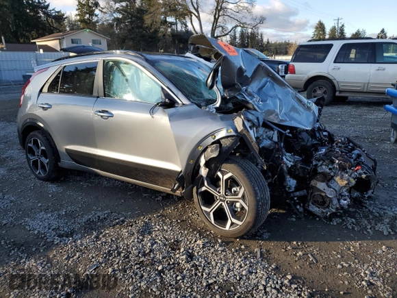 2024 Kia Niro EX Touring with VIN KNDCR3LE0R5138438, listed as a Copart auction lot 44363465 with 0 mi miles and Salvage Title. Bid and sale history available at carsss.com. Image 4.