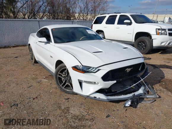 2020 Ford Mustang GT with VIN 1FA6P8CF0L5112346, listed as a IAAI auction lot 41571155 with 67,763 mi miles and . Bid and sale history available at DreamBid. Image 1.