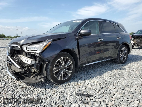 2019 Acura MDX w/Technology Pkg with VIN 5J8YD3H54KL011658, listed as a Copart auction lot 53853915 with 81,688 mi miles and Salvage Title. Bid and sale history available at carsss.com. Image 1.