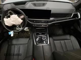 2024 BMW X7 xDrive40i with VIN 5UX23EM04R9V15436, listed as a Copart auction lot 46265095 with 5,504 mi miles and Salvage Title. Bid and sale history available at carsss.com. Image 8.
