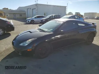 2000 Toyota Celica GT with VIN JTDDR32TXY0022339, listed as a Copart auction lot 79016024 with 161,429 mi miles and Salvage Title. Bid and sale history available at carsss.com. Image 1.