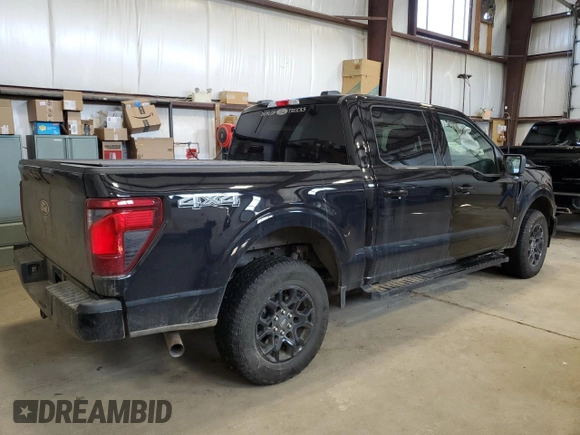 2024 Ford F-150 XLT with VIN 1FTEW3LPXRKD90654, listed as a Copart auction lot 48787155 with 25,677 mi miles and Salvage Title. Bid and sale history available at carsss.com. Image 3.