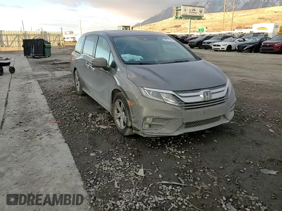 2020 Honda Odyssey EX-L with VIN 5FNRL6H77LB027558, listed as a Copart auction lot 88417565 with 112,384 mi miles and Salvage Title. Bid and sale history available at carsss.com. Image 12.