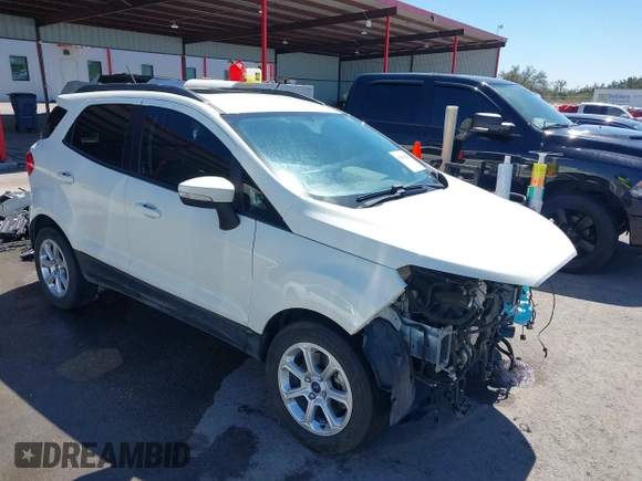 2021 Ford EcoSport SE with VIN MAJ3S2GE4MC439992, listed as a IAAI auction lot 41839289 with 28,563 mi miles and . Bid and sale history available at carsss.com. Image 1.