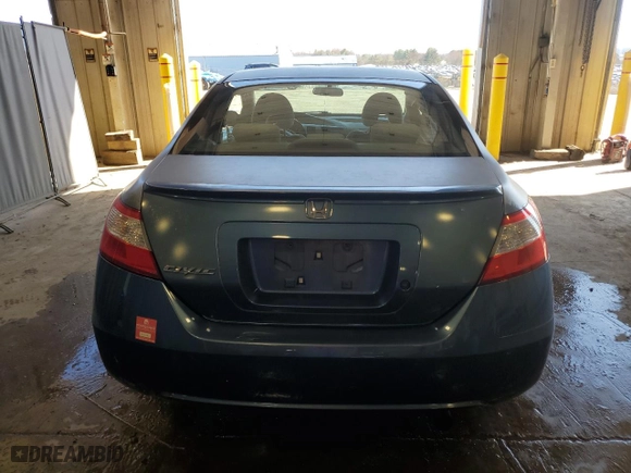 2008 Honda Civic Cpe LX with VIN 2HGFG11678H568771, listed as a Copart auction lot 49667225 with 204,734 mi miles and Salvage Title. Bid and sale history available at carsss.com. Image 6.