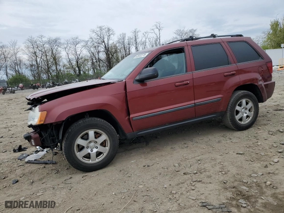 2008 Jeep Grand Cherokee Laredo with VIN 1J8GR48K68C240142, listed as a Copart auction lot 52652275 with 185,437 mi miles and Salvage Title. Bid and sale history available at carsss.com. Image 1.