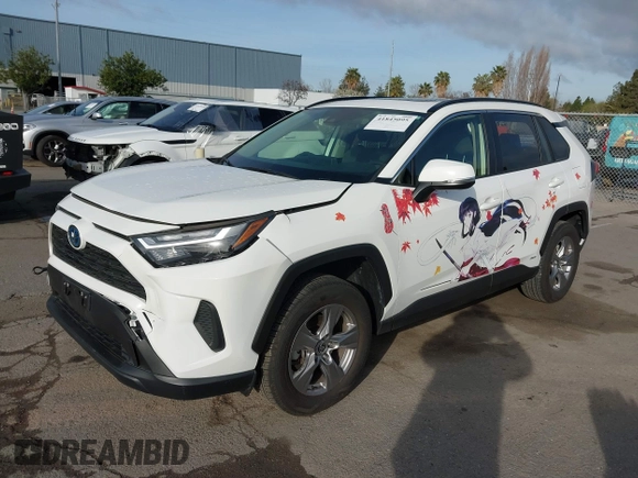 2023 Toyota RAV4 Hybrid XLE with VIN JTMRWRFV3PD205098, listed as a IAAI auction lot 41845095 with 22,908 mi miles. Bid and sale history available at carsss.com. Image 17.