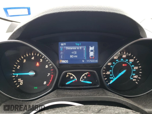 2015 Ford Escape S with VIN 1FMCU0F73FUB12472, listed as a Copart auction lot 55778625 with 117,533 mi miles and Clean Title. Bid and sale history available at DreamBid. Image 9.
