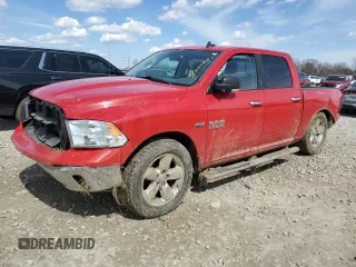 2017 Ram 1500 Big Horn with VIN 3C6RR7LT6HG594779, listed as a Copart auction lot 50063405 with 0 mi miles and Salvage Title. Bid and sale history available at carsss.com. Image 1.