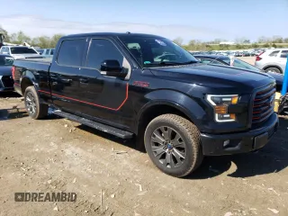 2017 Ford F-150 XL with VIN 1FTFW1EF9HFB24725, listed as a Copart auction lot 56183855 with 196,780 mi miles and Clean title. Bid and sale history available at DreamBid. Image 4.