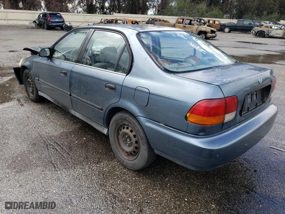 1996 Honda Civic DX with VIN 2HGEJ6621TH525813, listed as a Copart auction lot 48151765 with 229,339 mi miles and Salvage Title. Bid and sale history available at carsss.com. Image 2.
