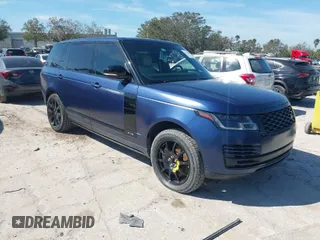 2021 Land Rover Range Rover with VIN SALGS5SE9MA440788, listed as a IAAI auction lot 41441609 with 15,850 mi miles. Bid and sale history available at carsss.com. Image 1.