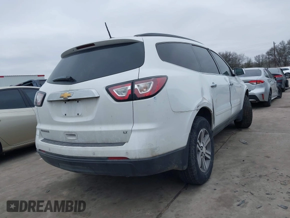 2017 Chevrolet Traverse LT with VIN 1GNKRGKD0HJ257888, listed as a IAAI auction lot 41619776 with 132,857 mi miles and . Bid and sale history available at DreamBid. Image 4.