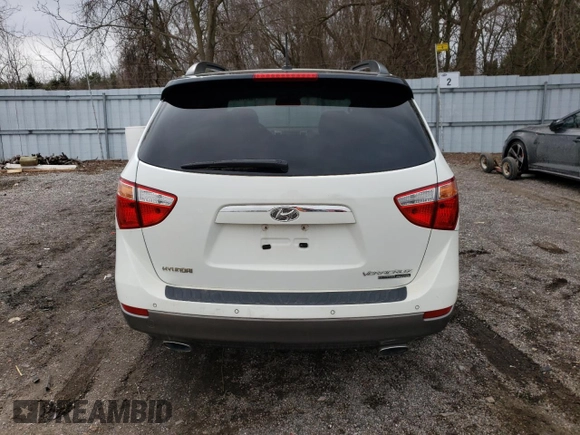 2012 Hyundai Veracruz Limited with VIN KM8NUDCCXCU197825, listed as a Copart auction lot 52747625 with Not provided miles and Clean title. Bid and sale history available at DreamBid. Image 6.