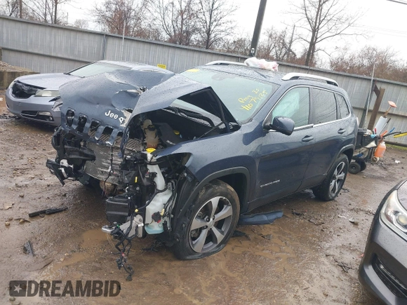 2021 Jeep Cherokee Limited z VIN 1C4PJMDXXMD176174, wystawiony jako IAAI lot #41079125 z przebiegiem Nie podano mil oraz . Historia ofert i sprzedaży dostępna na DreamBid. Obrazek 2.