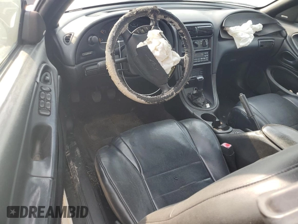 1998 Ford Mustang GT with VIN 1FAFP45X1WF263449, listed as a Copart auction lot 55851015 with 131,937 mi miles and Salvage title. Bid and sale history available at DreamBid. Image 8.