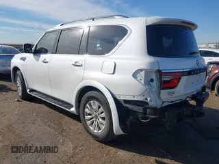 2023 Nissan Armada SV with VIN JN8AY2AC4P9183740, listed as a IAAI auction lot 41333249 with 10,906 mi miles. Bid and sale history available at carsss.com. Image 3.