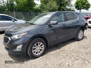 2020 Chevrolet Equinox LT with VIN 3GNAXJEV7LS527418, listed as a Copart auction lot 61673125 with 38,096 mi miles and Salvage title. Bid and sale history available at DreamBid. Image 1.