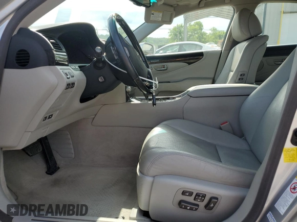 2011 Lexus LS 460 with VIN JTHBL5EF1B5105547, listed as a Copart auction lot 54480235 with 72,073 mi miles and Salvage title. Bid and sale history available at DreamBid. Image 7.