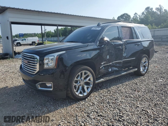 2020 GMC Yukon SLT with VIN 1GKS1BKC5LR105369, listed as a Copart auction lot 71971614 with 52,999 mi miles and Salvage Title. Bid and sale history available at DreamBid. Image 1.