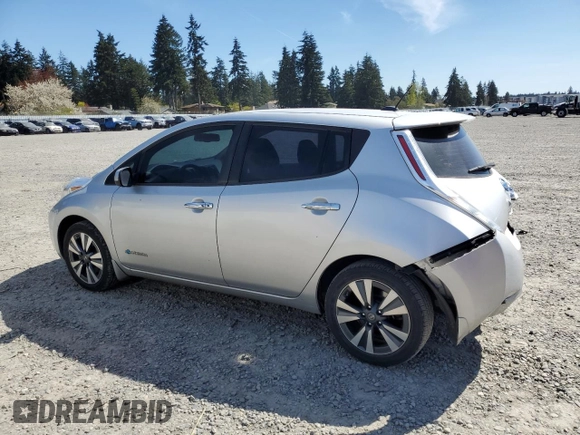 2016 Nissan LEAF S with VIN 1N4BZ0CP8GC306384, listed as a Copart auction lot 52781865 with 53,870 mi miles and Salvage Title. Bid and sale history available at carsss.com. Image 2.