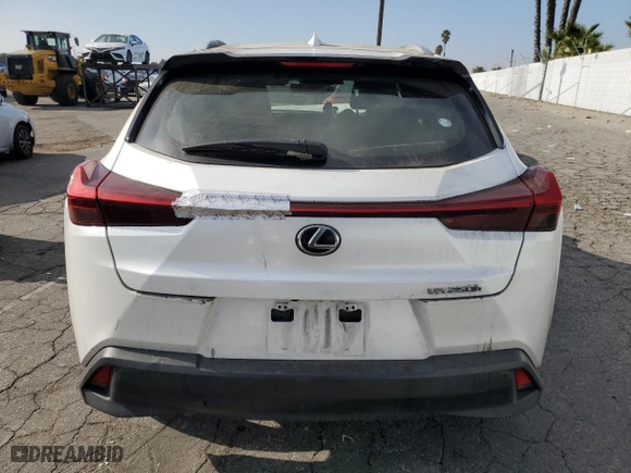 2019 Lexus UX with VIN JTHU9JBH1K2018349, listed as a Copart auction lot 82906654 with 57,071 mi miles and Salvage Title. Bid and sale history available at carsss.com. Image 6.