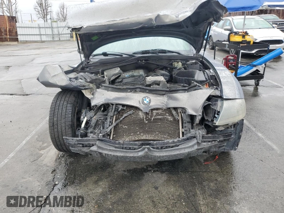 2007 BMW Z4 3.0i with VIN 4USBU33517LW70598, listed as a Copart auction lot 48433985 with 0 mi miles and Salvage Title. Bid and sale history available at carsss.com. Image 5.
