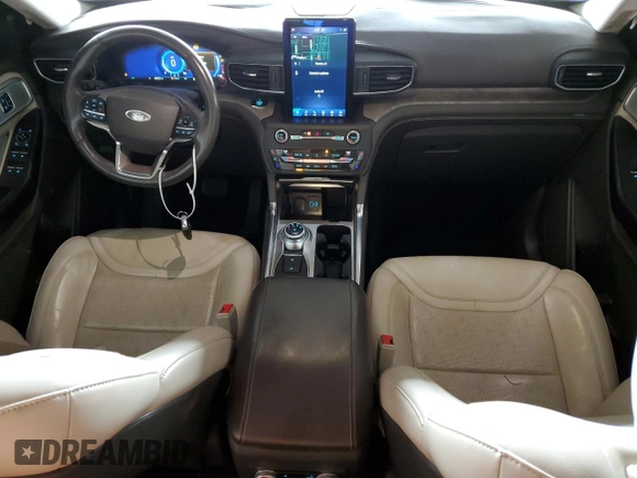 2020 Ford Explorer Platinum with VIN 1FM5K8HC8LGA41089, listed as a Copart auction lot 45485495 with 45,237 mi miles and Salvage Title. Bid and sale history available at carsss.com. Image 8.