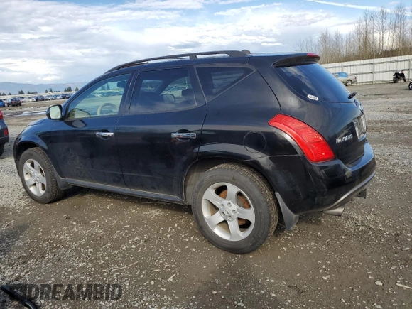 2004 Nissan Murano SE z VIN JN8AZ08W24W311200, wystawiony jako Copart lot #50613815 z przebiegiem 158 239 mil mil oraz Czysty tytuł • Clean title. Historia ofert i sprzedaży dostępna na DreamBid. Obrazek 2.