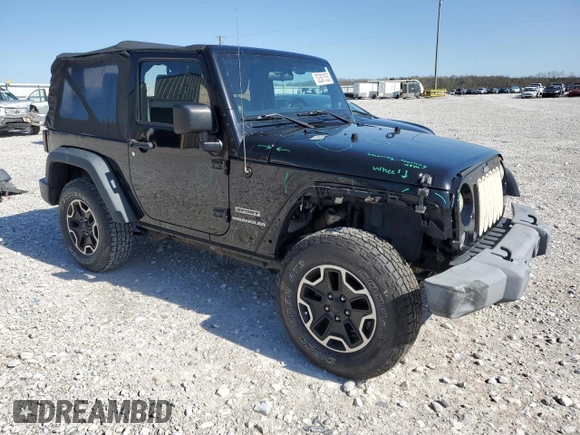 2014 Jeep Wrangler Sport with VIN 1C4AJWAG5EL192554, listed as a Copart auction lot 52501535 with 117,038 mi miles and Salvage Title. Bid and sale history available at carsss.com. Image 4.