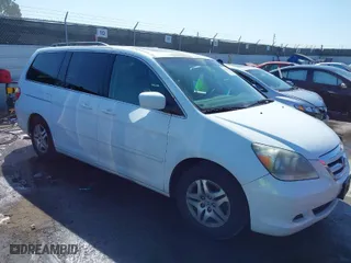 2007 Honda Odyssey EX-L with VIN 5FNRL38607B417218, listed as a IAAI auction lot 41856212 with 163,720 mi miles. Bid and sale history available at carsss.com. Image 1.