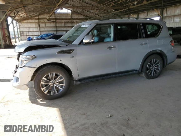 2020 Nissan Armada SL with VIN JN8AY2ND7L9108785, listed as a Copart auction lot 51190205 with 0 mi miles and Clean Title. Bid and sale history available at carsss.com. Image 1.