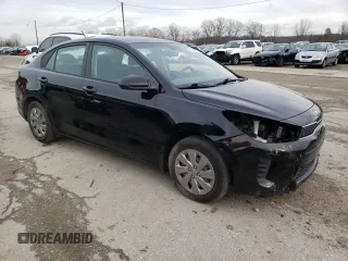 2020 Kia Rio LX with VIN 3KPA24AD6LE279814, listed as a Copart auction lot 84966624 with 61,550 mi miles and Salvage Title. Bid and sale history available at carsss.com. Image 4.