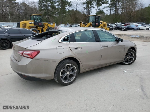 2022 Chevrolet Malibu LT with VIN 1G1ZD5ST1NF116160, listed as a Copart auction lot 44522395 with 67,062 mi miles and Salvage Title. Bid and sale history available at carsss.com. Image 3.