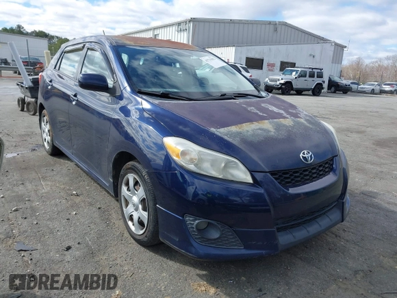 2010 Toyota Matrix with VIN 2T1KU4EE4AC358606, listed as a IAAI auction lot 41731982 with 162,580 mi miles. Bid and sale history available at carsss.com. Image 1.