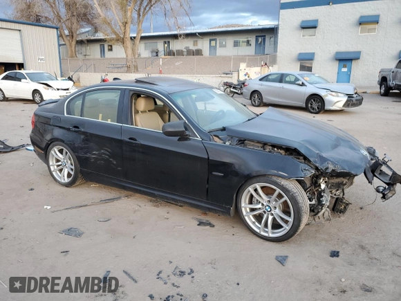 2011 BMW 3 Series 335i with VIN WBAPM5C54BE435971, listed as a Copart auction lot 82433774 with 135,921 mi miles and Salvage Title. Bid and sale history available at carsss.com. Image 4.