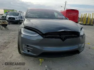 2020 Tesla Model X Long Range with VIN 5YJXCBE21LF263048, listed as a Copart auction lot 47554495 with Not Provided miles and Salvage Title. Bid and sale history available at carsss.com. Image 12.