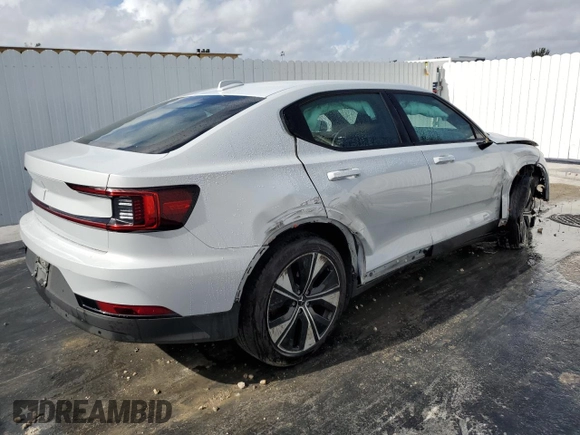 2023 Polestar 2 with VIN YSMEG3KA9PL125990, listed as a Copart auction lot 51814065 with Not Provided miles and Non Repairable. Bid and sale history available at carsss.com. Image 3.