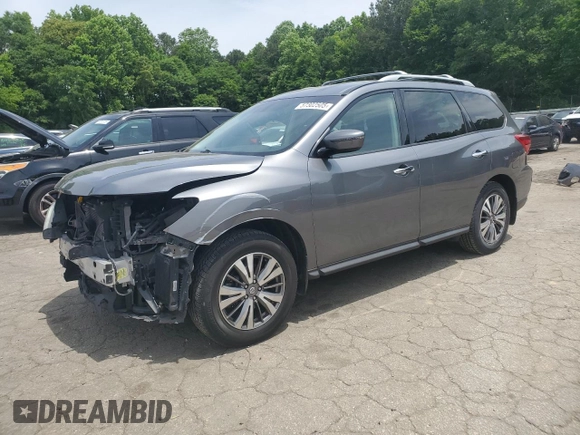 2020 Nissan Pathfinder S with VIN 5N1DR2AM6LC647098, listed as a Copart auction lot 57302505 with 51,325 mi miles and Salvage title. Bid and sale history available at DreamBid. Image 1.