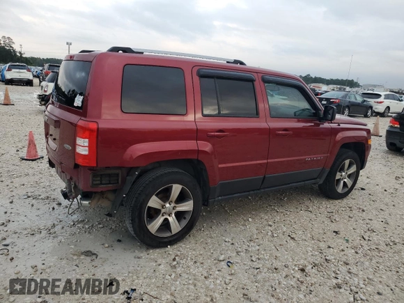 2017 Jeep Patriot High Altitude with VIN 1C4NJRFB3HD155274, listed as a Copart auction lot 80509394 with 92,384 mi miles and Salvage Title. Bid and sale history available at DreamBid. Image 3.