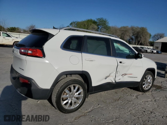 2017 Jeep Cherokee Limited with VIN 1C4PJLDB0HW526159, listed as a Copart auction lot 50055595 with 90,139 mi miles and Salvage Title. Bid and sale history available at carsss.com. Image 3.