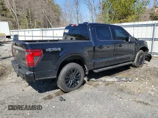 2024 Ford F-150 XLT with VIN 1FTFW3LD5RFB53704, listed as a Copart auction lot 49791305 with 5,972 mi miles and Salvage Title. Bid and sale history available at carsss.com. Image 3.